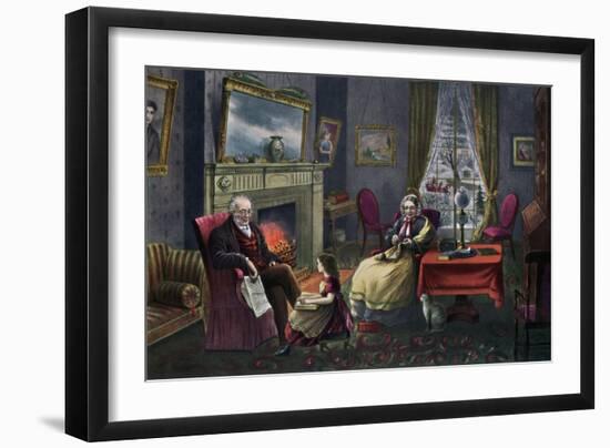 The Season of Rest, Old Age, 1868-Currier & Ives-Framed Giclee Print