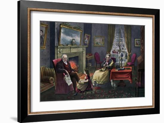 The Season of Rest, Old Age, 1868-Currier & Ives-Framed Giclee Print