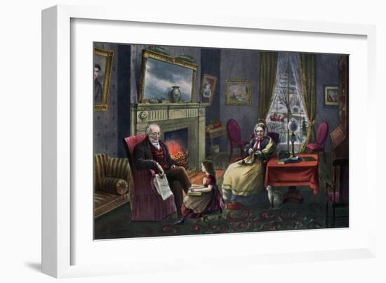 The Season of Rest, Old Age, 1868-Currier & Ives-Framed Giclee Print