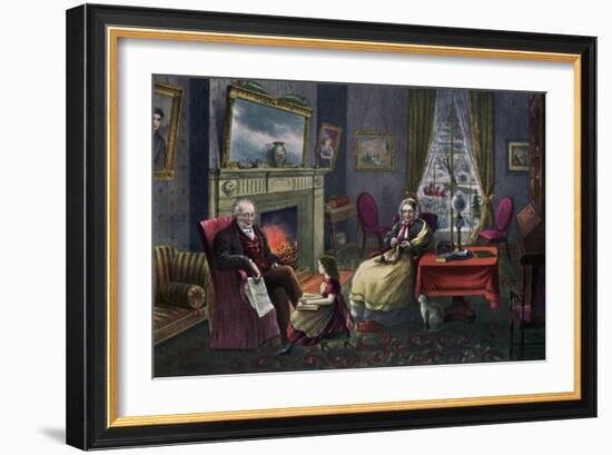 The Season of Rest, Old Age, 1868-Currier & Ives-Framed Giclee Print