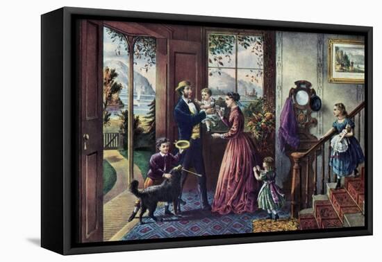 The Season of Strength, Middle Age, 1868-Currier & Ives-Framed Premier Image Canvas