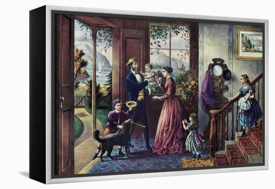 The Season of Strength, Middle Age, 1868-Currier & Ives-Framed Premier Image Canvas