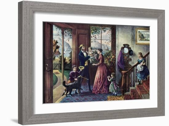 The Season of Strength, Middle Age, 1868-Currier & Ives-Framed Giclee Print