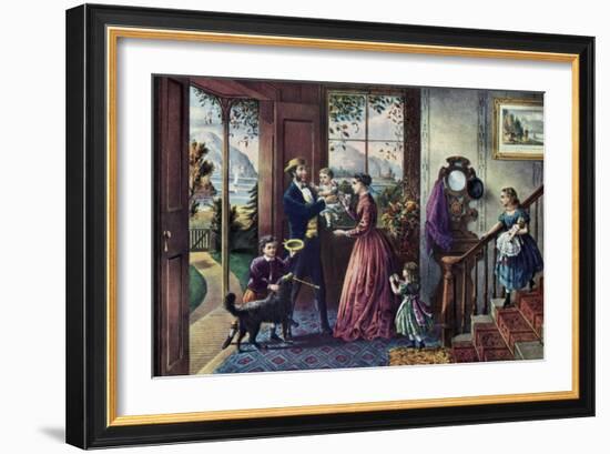 The Season of Strength, Middle Age, 1868-Currier & Ives-Framed Giclee Print