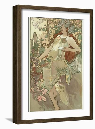 The Seasons: Autumn, 1896-Alphonse Mucha-Framed Giclee Print