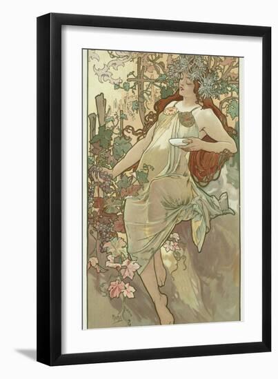 The Seasons: Autumn, 1896-Alphonse Mucha-Framed Giclee Print