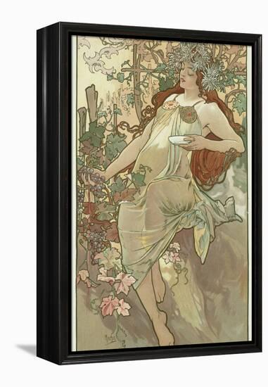 The Seasons: Autumn, 1896-Alphonse Mucha-Framed Premier Image Canvas