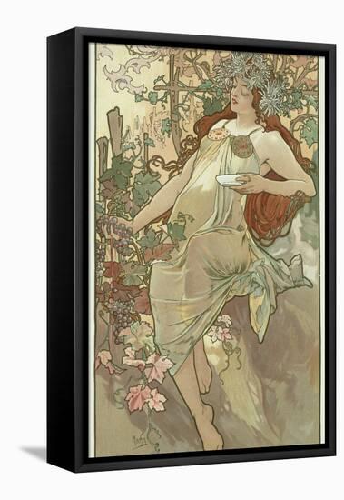 The Seasons: Autumn, 1896-Alphonse Mucha-Framed Premier Image Canvas