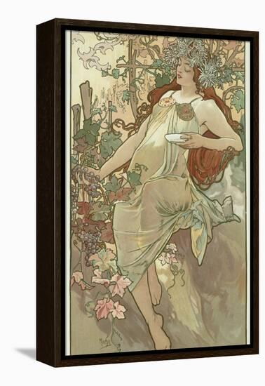 The Seasons: Autumn, 1896-Alphonse Mucha-Framed Premier Image Canvas