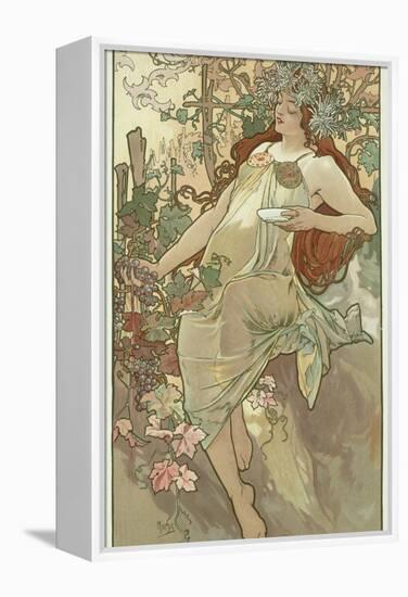 The Seasons: Autumn, 1896-Alphonse Mucha-Framed Premier Image Canvas