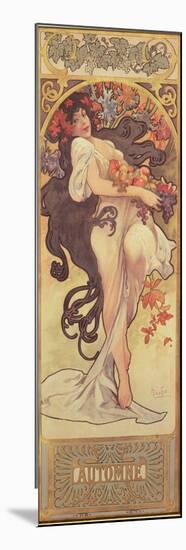 The Seasons: Autumn, 1897-Alphonse Mucha-Mounted Giclee Print