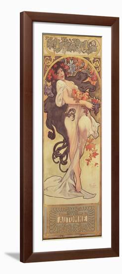 The Seasons: Autumn, 1897-Alphonse Mucha-Framed Giclee Print