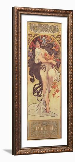 The Seasons: Autumn, 1897-Alphonse Mucha-Framed Giclee Print