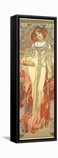 The Seasons: Autumn, 1900-Alphonse Mucha-Framed Premier Image Canvas