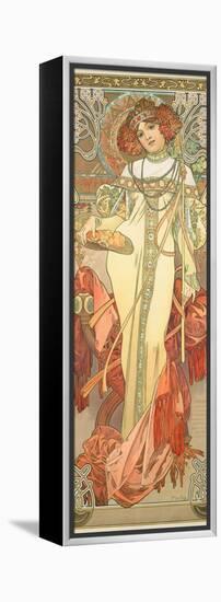 The Seasons: Autumn, 1900-Alphonse Mucha-Framed Premier Image Canvas