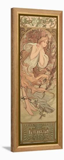 The Seasons: Spring, 1897-Alphonse Mucha-Framed Premier Image Canvas