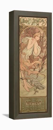 The Seasons: Spring, 1897-Alphonse Mucha-Framed Premier Image Canvas