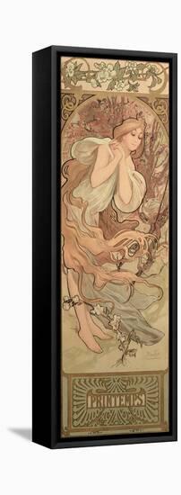 The Seasons: Spring, 1897-Alphonse Mucha-Framed Premier Image Canvas