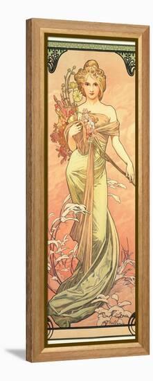 The Seasons: Spring, 1900-Alphonse Mucha-Framed Premier Image Canvas