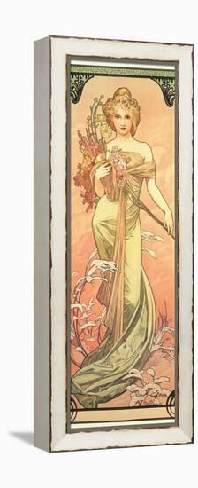 The Seasons: Spring, 1900-Alphonse Mucha-Framed Premier Image Canvas