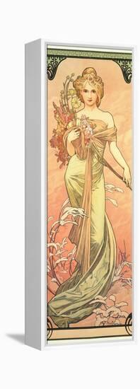 The Seasons: Spring, 1900-Alphonse Mucha-Framed Premier Image Canvas