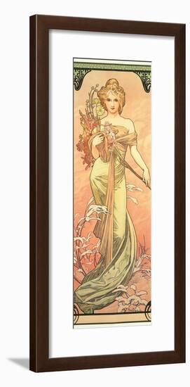 The Seasons: Spring, 1900-Alphonse Mucha-Framed Giclee Print