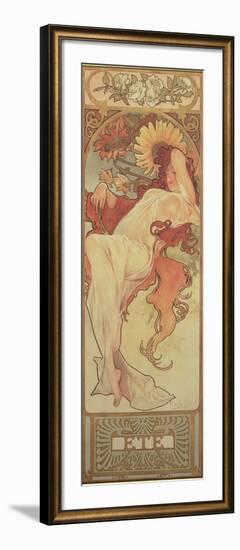 The Seasons: Summer, 1897-Alphonse Mucha-Framed Giclee Print