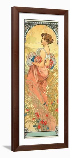 The Seasons: Summer, 1900-Alphonse Mucha-Framed Giclee Print