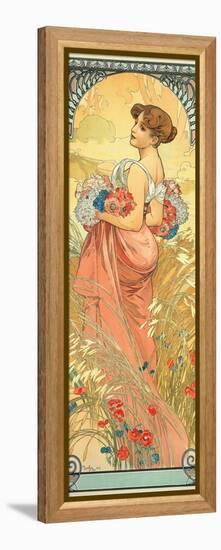 The Seasons: Summer, 1900-Alphonse Mucha-Framed Premier Image Canvas