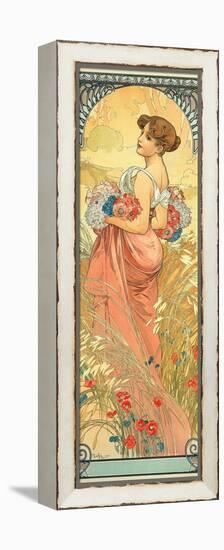 The Seasons: Summer, 1900-Alphonse Mucha-Framed Premier Image Canvas