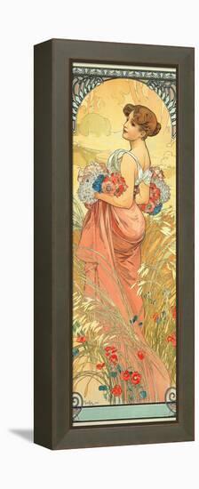 The Seasons: Summer, 1900-Alphonse Mucha-Framed Premier Image Canvas