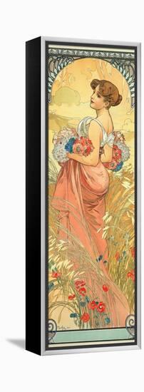 The Seasons: Summer, 1900-Alphonse Mucha-Framed Premier Image Canvas