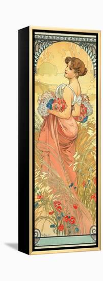 The Seasons: Summer, 1900-Alphonse Mucha-Framed Premier Image Canvas