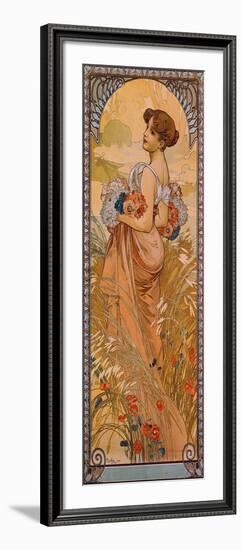 The Seasons: Summer, 1900-Alphonse Mucha-Framed Giclee Print