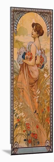 The Seasons: Summer, 1900-Alphonse Mucha-Mounted Giclee Print