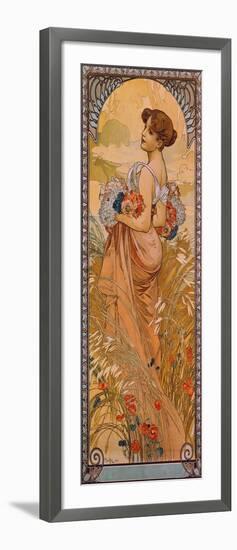 The Seasons: Summer, 1900-Alphonse Mucha-Framed Giclee Print