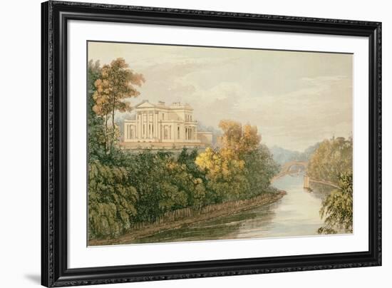 The Seat of G.B. Greenough Esq., Regent's Park, from Ackermann's 'Repository of Arts'-English-Framed Giclee Print