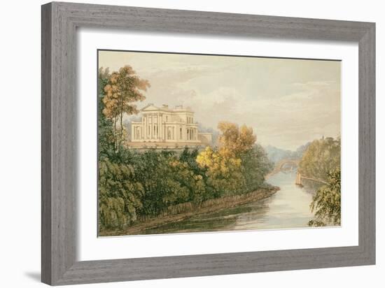 The Seat of G.B. Greenough Esq., Regent's Park, from Ackermann's 'Repository of Arts'-English-Framed Giclee Print