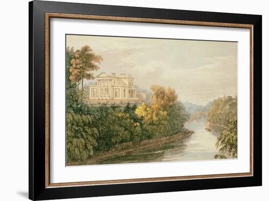 The Seat of G.B. Greenough Esq., Regent's Park, from Ackermann's 'Repository of Arts'-English-Framed Giclee Print