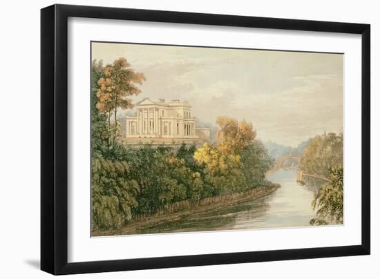 The Seat of G.B. Greenough Esq., Regent's Park, from Ackermann's 'Repository of Arts'-English-Framed Giclee Print