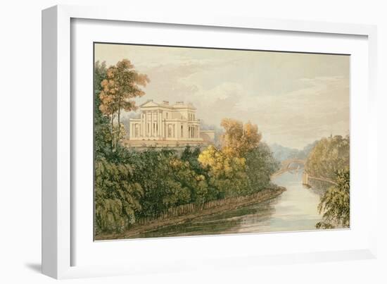 The Seat of G.B. Greenough Esq., Regent's Park, from Ackermann's 'Repository of Arts'-English-Framed Giclee Print