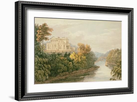 The Seat of G.B. Greenough Esq., Regent's Park, from Ackermann's 'Repository of Arts'-English-Framed Giclee Print