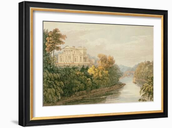 The Seat of G.B. Greenough Esq., Regent's Park, from Ackermann's 'Repository of Arts'-English-Framed Giclee Print