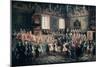 The Seat of Justice in the Parlement of Paris, 1723-Nicolas Lancret-Mounted Giclee Print
