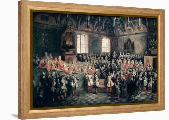 The Seat of Justice in the Parlement of Paris, 1723-Nicolas Lancret-Framed Premier Image Canvas