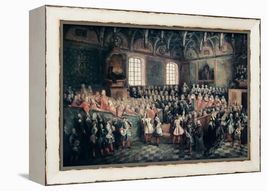 The Seat of Justice in the Parlement of Paris, 1723-Nicolas Lancret-Framed Premier Image Canvas