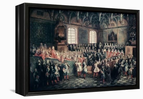 The Seat of Justice in the Parlement of Paris, 1723-Nicolas Lancret-Framed Premier Image Canvas