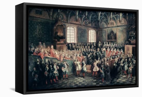 The Seat of Justice in the Parlement of Paris, 1723-Nicolas Lancret-Framed Premier Image Canvas
