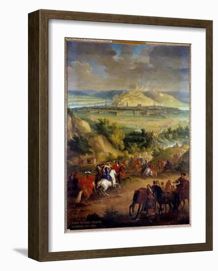 The Seat of Namur in Belgium in June 1692 by King Louis XIV (1638-1715) Painting by John the Baptis-Jean-Baptiste Martin-Framed Giclee Print