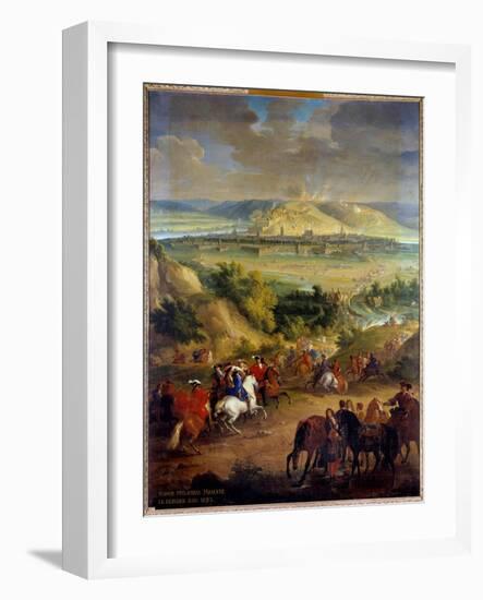 The Seat of Namur in Belgium in June 1692 by King Louis XIV (1638-1715) Painting by John the Baptis-Jean-Baptiste Martin-Framed Giclee Print